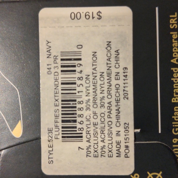 Gold Toe Socks Fluffies 3 pairs extended size 12-16 Navy - Picture 7 of 7